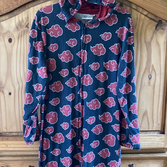 Adult Naruto black hooded 1 piece pajamas size M - Picture 4 of 8